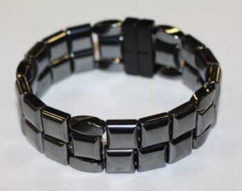 Magnetic Hematite 4 Way Bracelet - Black