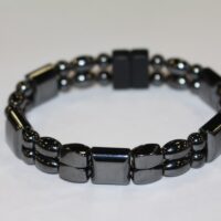 Magnetic Hematite Double Bracelet - BlackMagnetic Hematite Double Bracelet - Black