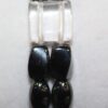 Magnetic Hematite Double Bracelet - Quartz Crystal Center Stone