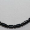 Magnetic Hematite Necklace - Barrel Style, Black Beads