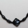 Magnetic Hematite Necklace - Black Diamond Center Stone, Black Beads